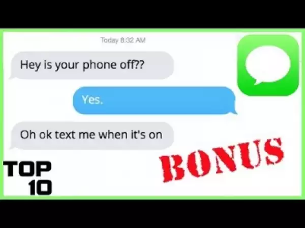 Video: Top 10 Dumbest Text Messages - Behind The Scenes